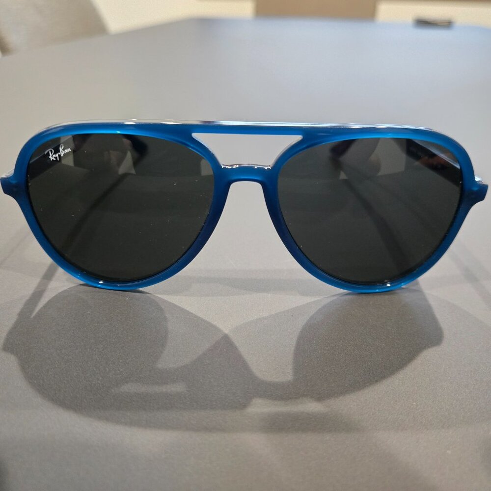 Ray-Ban Aviator Opal Dark Blue Sunglasses - ORB4376 669487